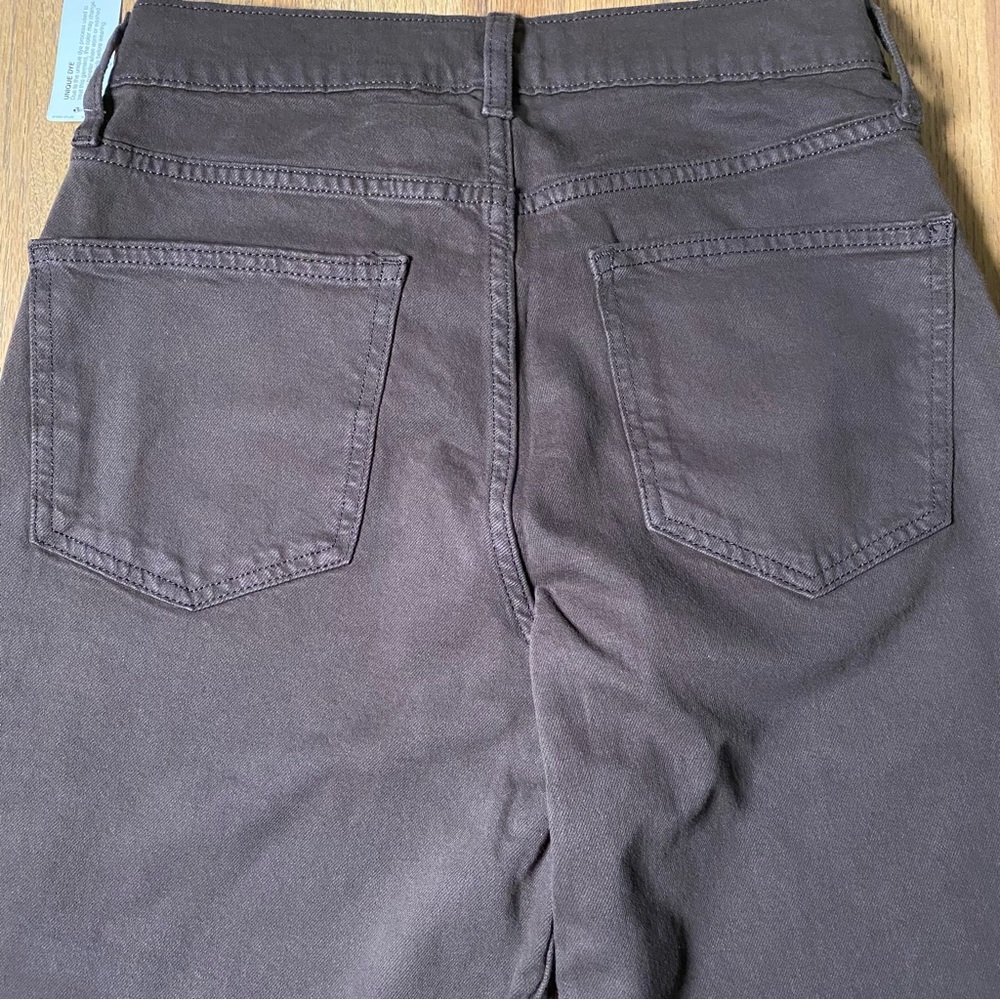 Arizona Highest Rise Slouchy Wide Leg Brown Skater Jean - Picture 4 of 7